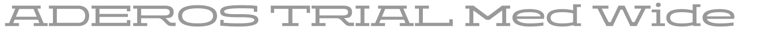 Aderos font preview